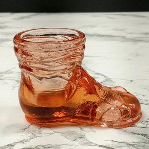 Degenhart Glass Hobo Boot Trinket Paperweight Toothpick Vtg